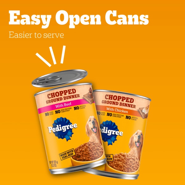 PEDIGREE® TRADITIONAL GROUND DINNER® With Chicken and With Beef 24ct image 5