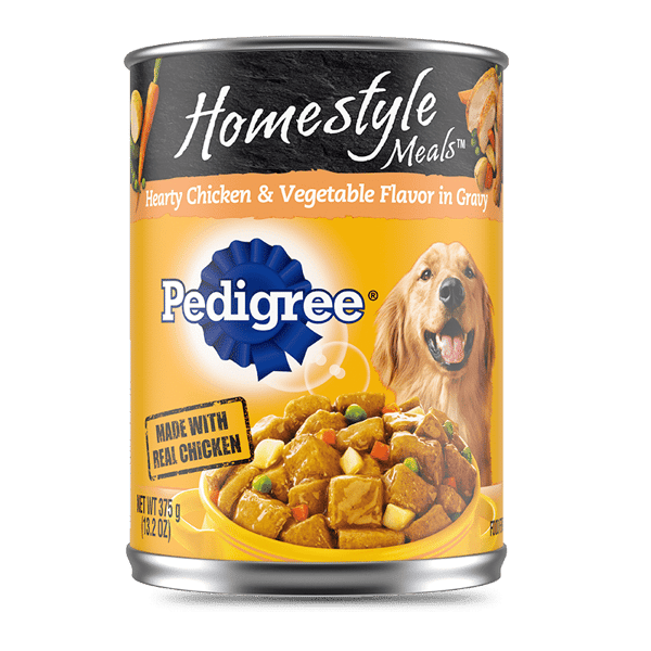 PEDIGREE® Homestyle Meals Hearty Chicken and Vegetable Flavor in Gravy image 1