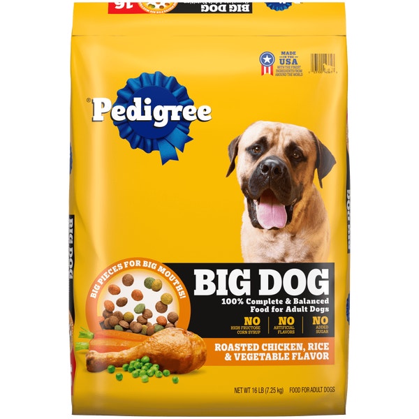 PEDIGREE® Big Dogs Roasted Chicken, Rice & Vegetable Dry Dog Food image 1