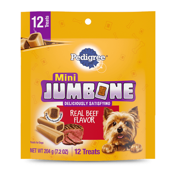 PEDIGREE® JUMBONE™ Real Beef Flavor Mini Dog Treats image 1
