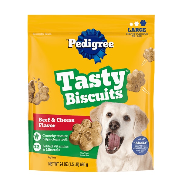 PEDIGREE® Large Tasty Biscuits Dog Treats, Beef & Cheese Flavor image 1