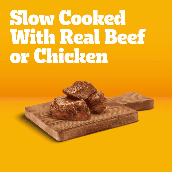 PEDIGREE® Pouch Chopped Ground Dinner 18ct Variety Pack with Beef, Bacon, and Cheese Flavor image 2