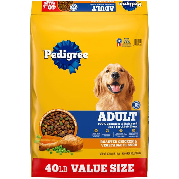PEDIGREE® Dry Dog Food Adult Roasted Chicken, Rice & Vegetable Flavor image 1