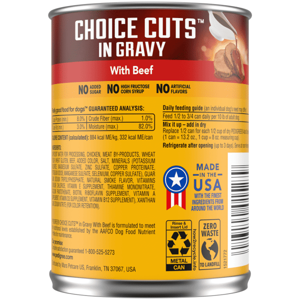 PEDIGREE® CHOICE CUTS™ in Gravy with Beef Wet Dog Food image 2