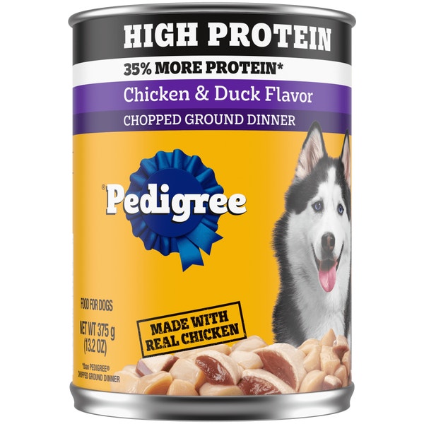 PEDIGREE® Can High Protein Chopped Chicken & Duck Flavor image 1
