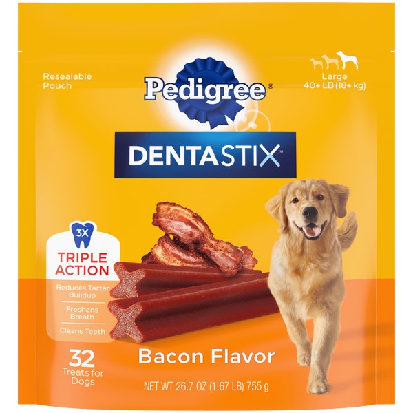 PEDIGREE® DENTASTIX™ Bacon Flavor Large Dog Treats image 1