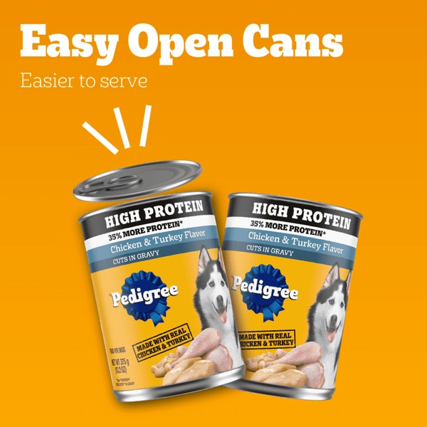 PEDIGREE® HIGH PROTEIN Chicken & Turkey Wet Dog Food image 5
