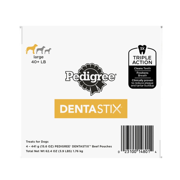 PEDIGREE® DENTASTIX™ Beef Flavor Large Dog Treats image 1