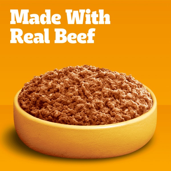 PEDIGREE® Wet Dog Food Chopped Ground Dinner with Beef, Bacon & Cheese Flavor image 3