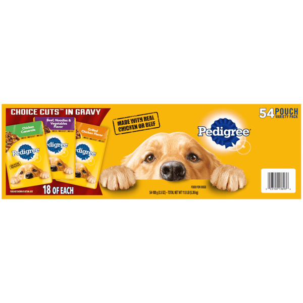 PEDIGREE® CHOICE CUTS IN GRAVY Adult Soft Wet Meaty Dog Food Variety Pack image 2