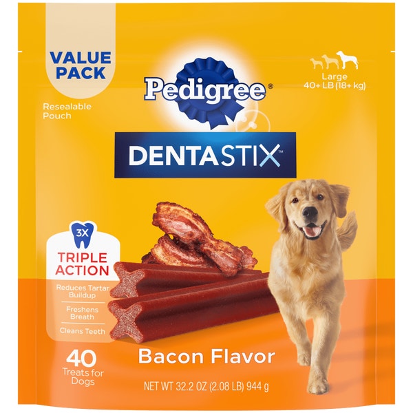 PEDIGREE® DENTASTIX™ Bacon Flavor Large Dog Treats image 1