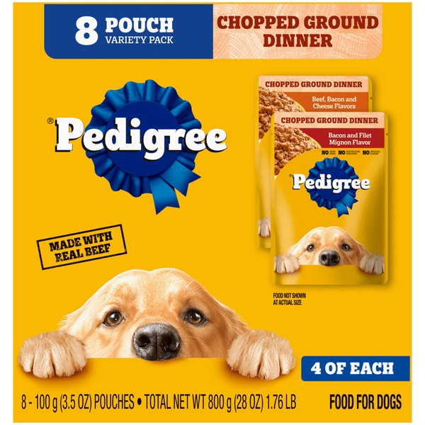 PEDIGREE® Pouch TRADITIONAL GROUND DINNER® 8ct image 1
