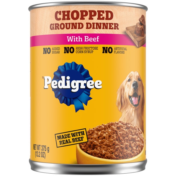 PEDIGREE® Chopped Ground Dinner with Beef Wet Dog Food image 1