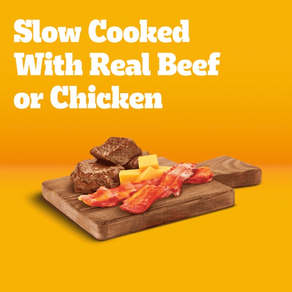 PEDIGREE® Wet Dog Food Chopped Ground Dinner Combo with Chicken, Liver & Beef and Beef, Bacon & Cheese Flavor image 2