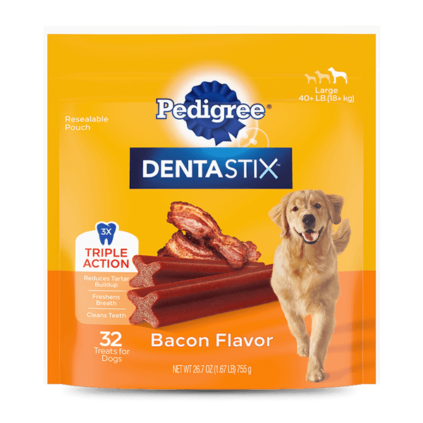 PEDIGREE® DENTASTIX™ Bacon Flavor Large Dog Treats image 1