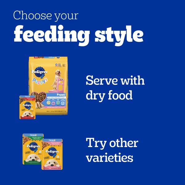 PEDIGREE PUPPY™ Soft Wet Dog Food Morsels in Sauce With Beef image 3