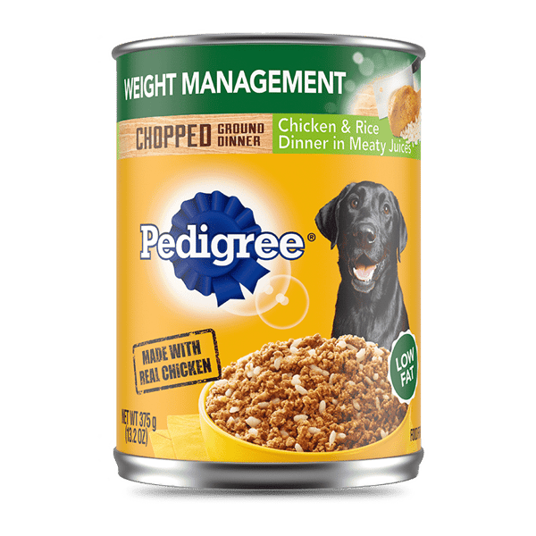 PEDIGREE® Wet Dog Food Weight Management Chicken & Rice Dinner image 1