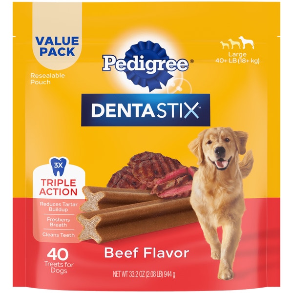PEDIGREE® DENTASTIX™ Beef Flavor Large Dog Treats image 1