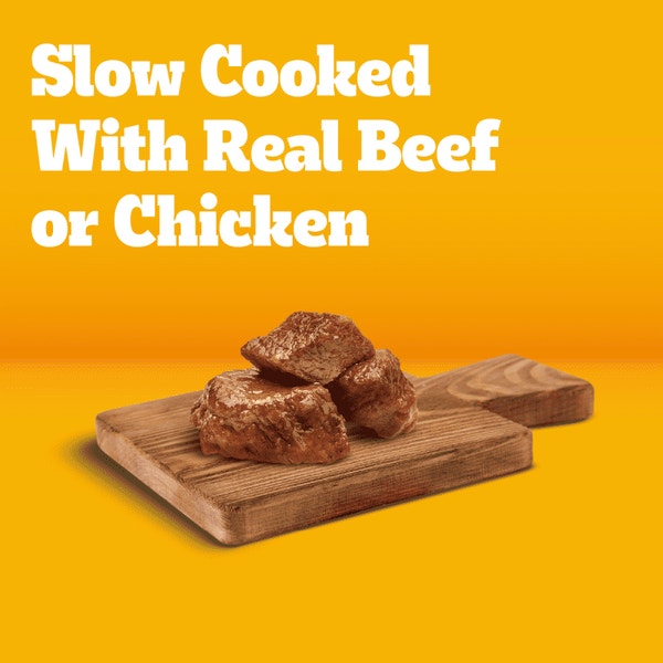 PEDIGREE® TRADITIONAL GROUND DINNER® With Chicken and With Beef 24ct image 2