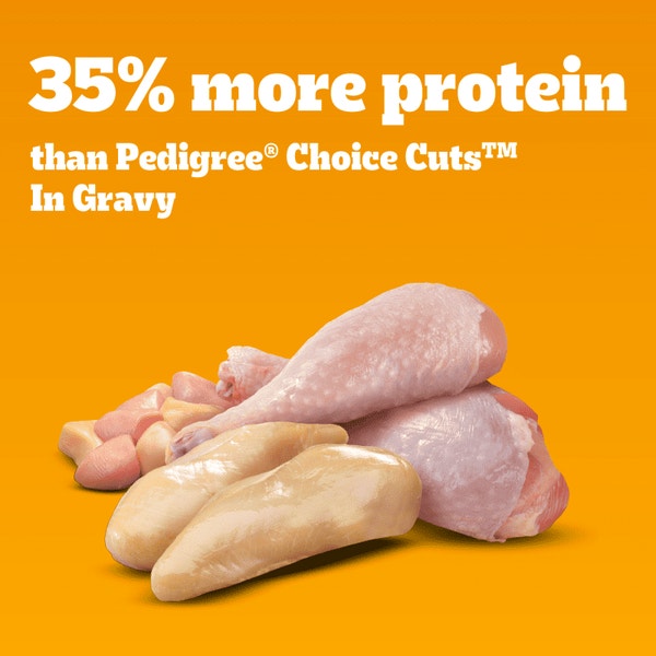 PEDIGREE® HIGH PROTEIN Chicken & Turkey Wet Dog Food image 3