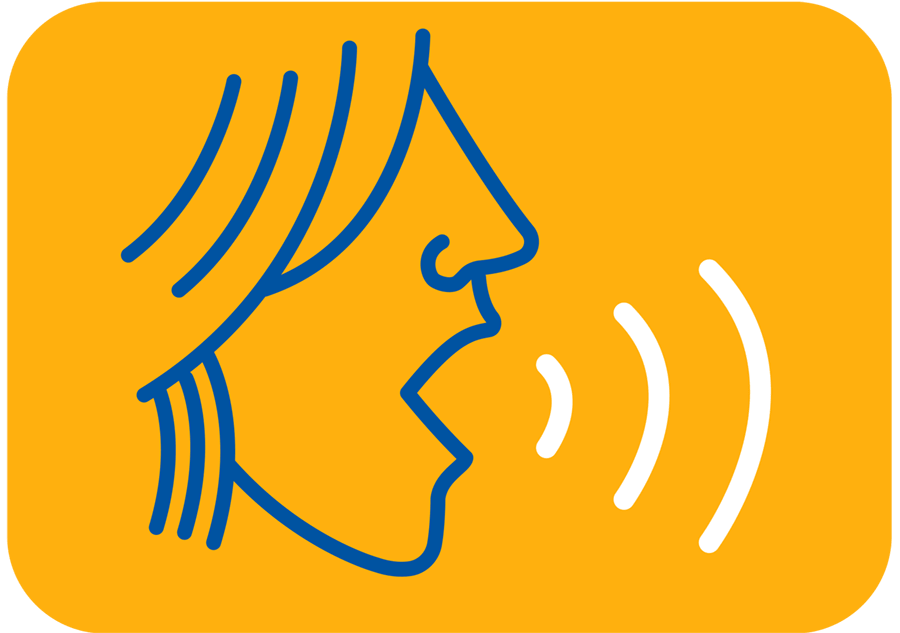 illustration of human shouting