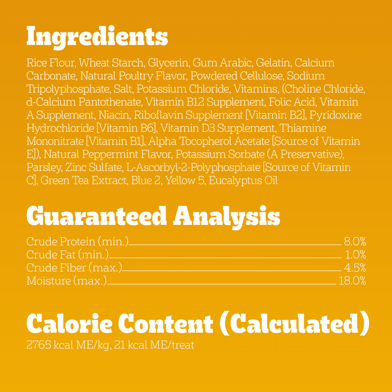 PEDIGREE® Dog Treats DENTASTIX™ Fresh Toy/Small ingredients image