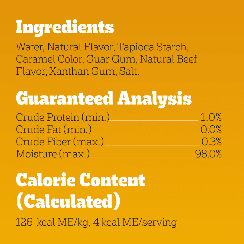 PEDIGREE® DRIZZLERS™ Natural Beef Flavor ingredients image