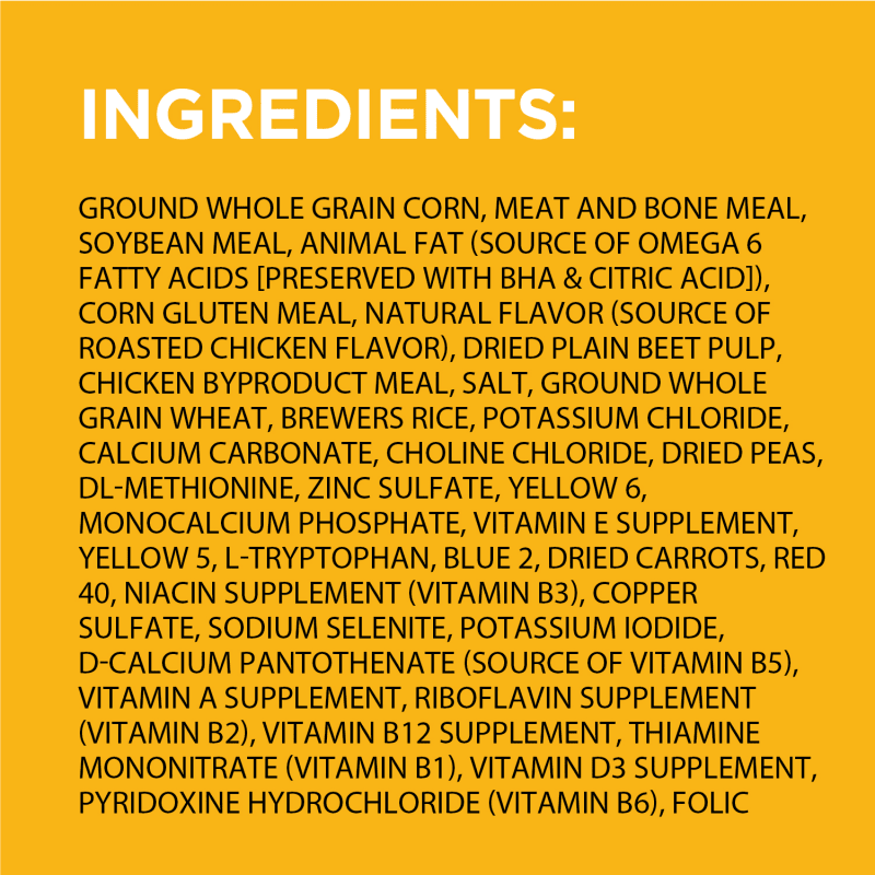 PEDIGREE® Dry Dog Food Adult Roasted Chicken, Rice & Vegetable Flavor ingredients image