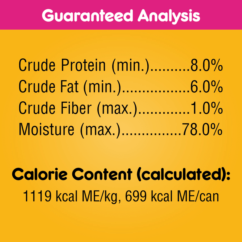 PEDIGREE® Chopped Ground Dinner with Beef Wet Dog Food guaranteed analysis image