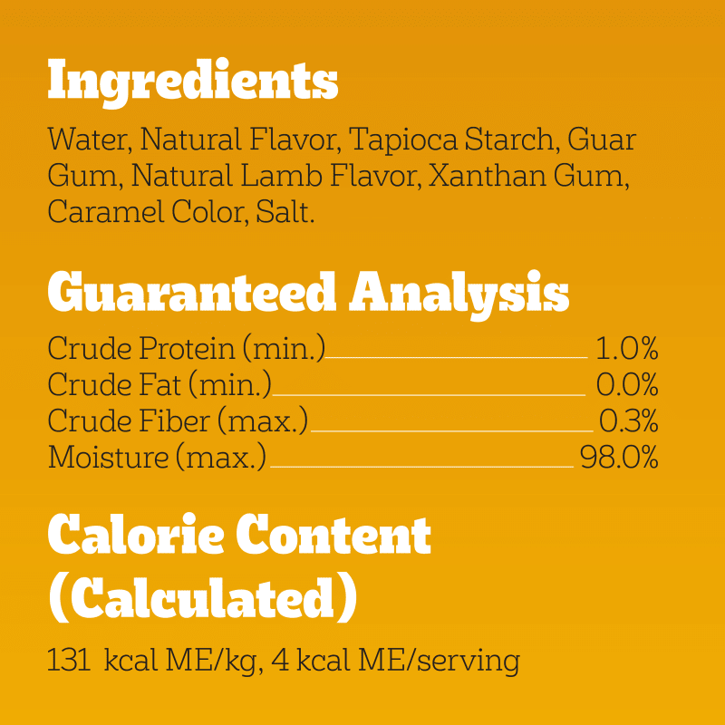 PEDIGREE® DRIZZLERS™ Natural Lamb Flavor ingredients image