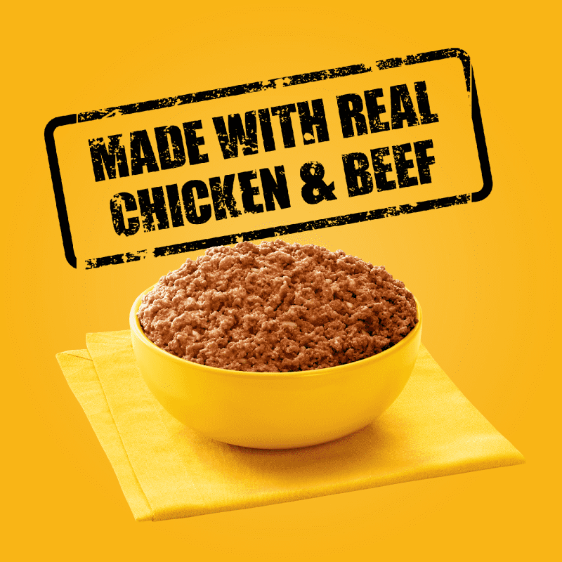 PEDIGREE® Chopped Ground Dinner Combo with Chicken, Beef & Liver Wet ...