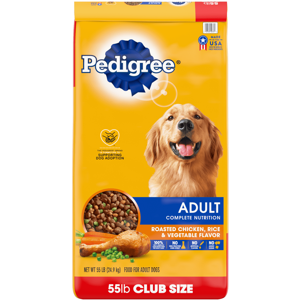 PEDIGREE® Dry Dog Food Adult Roasted Chicken, Rice Vegetable Flavor
