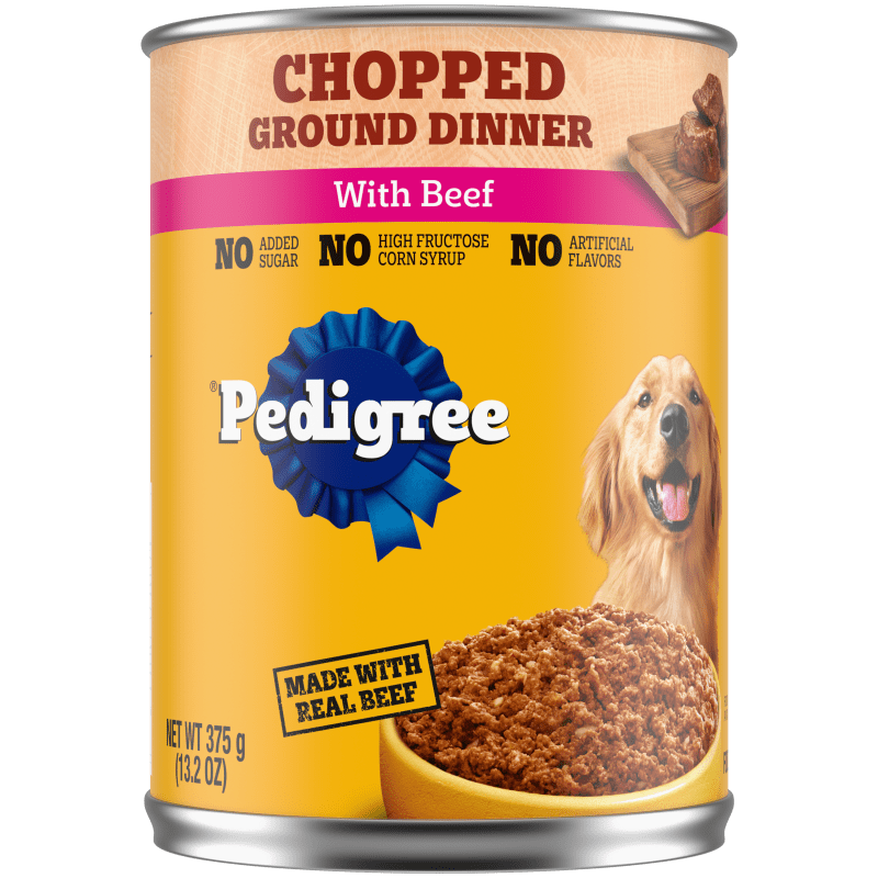 PEDIGREE® Chopped Ground Dinner with Beef Wet Dog Food