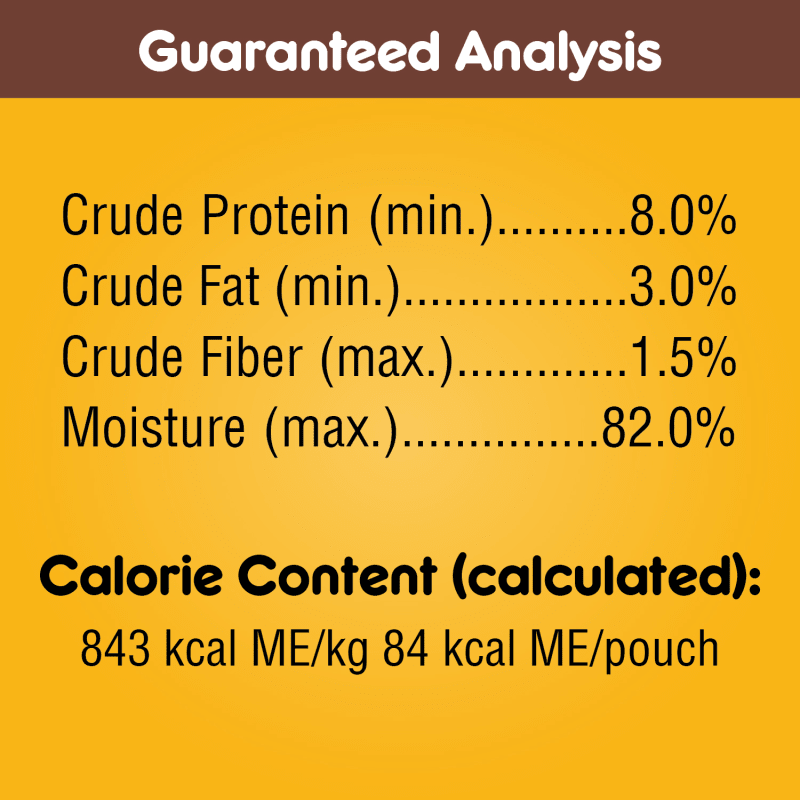PEDIGREE® CHOICE CUTS™ Filet Mignon Flavor in Gravy Wet Dog Food guaranteed analysis image