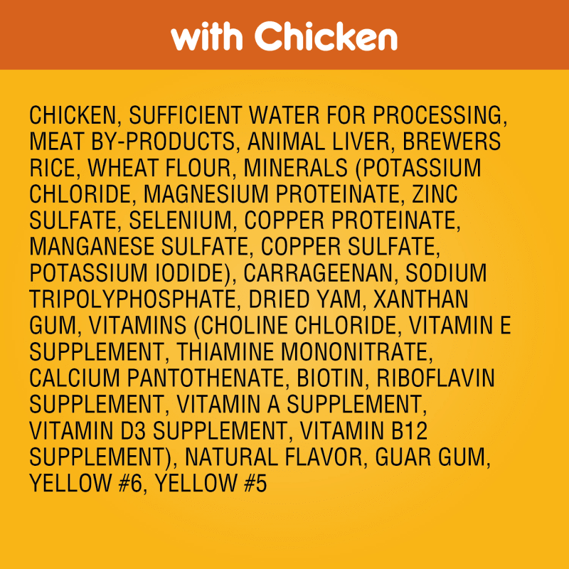 PEDIGREE® Chopped Ground Dinner with Chicken Wet Dog Food ingredients image