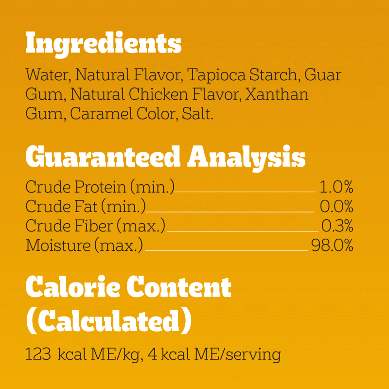 PEDIGREE® DRIZZLERS™ Natural Chicken Flavor ingredients image