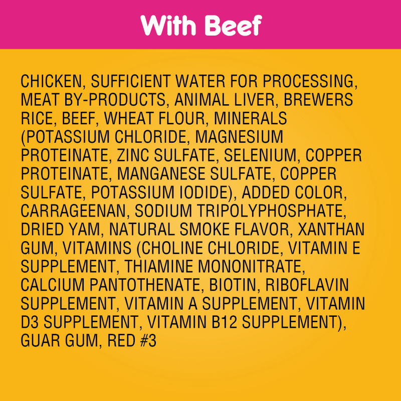 PEDIGREE® Chopped Ground Dinner with Beef & Chicken Wet Dog Food Variety Pack ingredients image 1